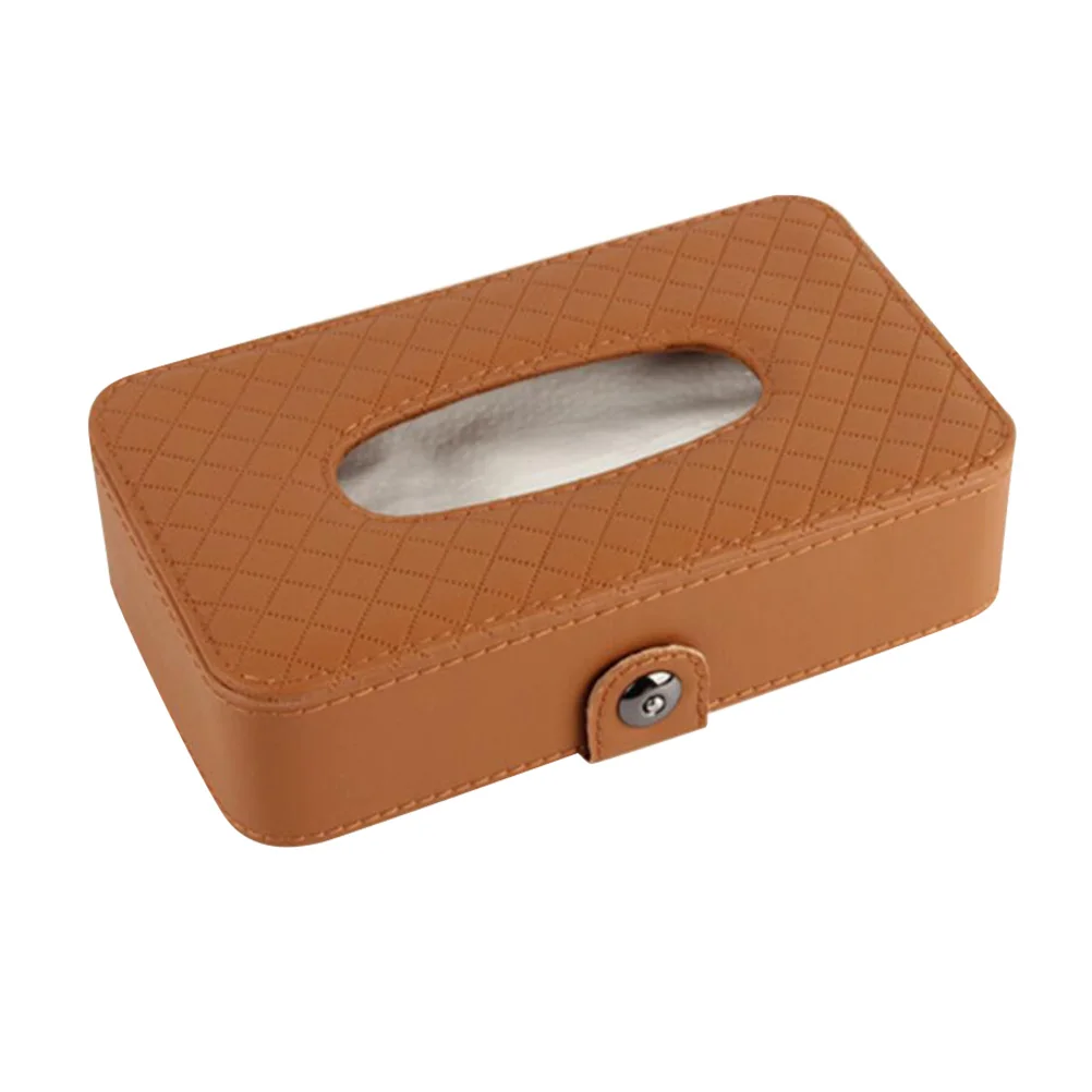 21 x 12.5cm Multi-functional Tissue Box Leather Pumping Tray Chair Back Strap Napkin Holder Paper Container Brown
21 x 12.5cm Multi-functional Tissue Box Leather Pumping Tray Chair Back Strap Napkin Holder Paper Container Brown