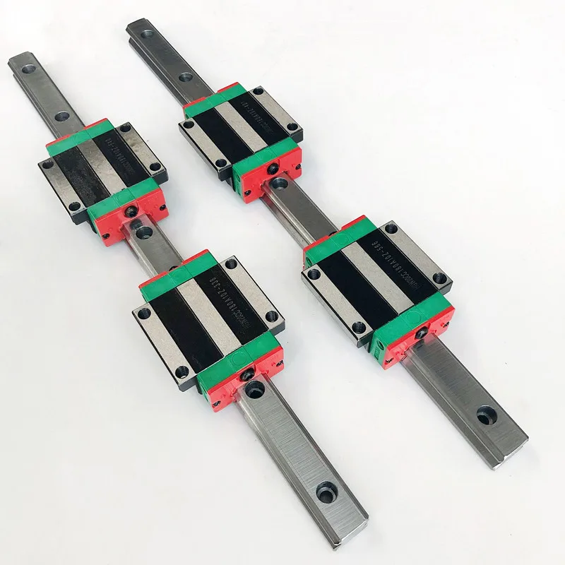 

2pcs linear guide rail HGR25 - 1100 1200 1500mm with 4pcs linear carriage HGH25CA / HGW25CA CNC parts