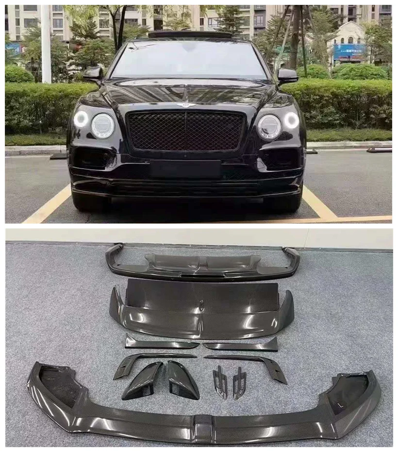 Carbon Fiber Front Bumper Lip Spoiler Rear Diffuser Side Skirts Wind knife Mirror Cover Body Kit For Bentley Bentayga V8 To W12
Carbon Fiber Front Bumper Lip Spoiler Rear Diffuser Side Skirts Wind knife Mirror Cover Body Kit For Bentley Bentayga V8 To W12