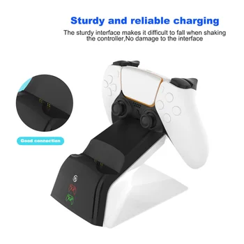 For PS5 Controller Charger PS5 Game Handle Double Seat PS5 Handle Contact Charging Seat
For PS5 Controller Charger PS5 Game Handle Double Seat PS5 Handle Contact Charging Seat