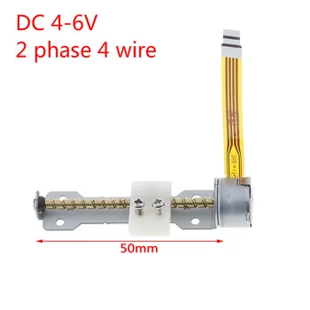 New 4-6V DC 2 Phase 4 Wire Micro Stepper Motor With Slider Dia15MM Rod 50MM Step Angle 18 Degrees
New 4-6V DC 2 Phase 4 Wire Micro Stepper Motor With Slider Dia15MM Rod 50MM Step Angle 18 Degrees