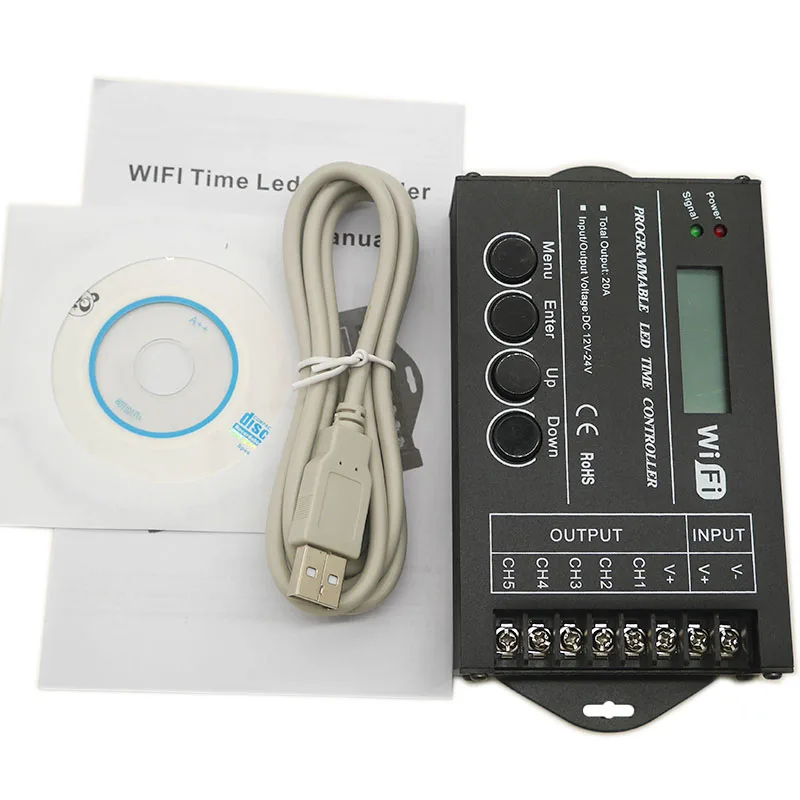 DC12V 24V Programmable 5CH RGB led strip light time wifi controller dimmer TC420 TC421 used in aquariums, fish tank, plant grow
DC12V 24V Programmable 5CH RGB led strip light time wifi controller dimmer TC420 TC421 used in aquariums, fish tank, plant grow