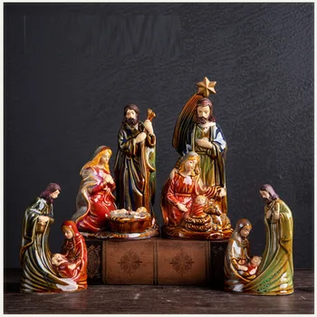 2Pcs/set Christianity Ceramics Figure Art Sculpture Virgin Mary Jesus Figurine Ceramics Crafts Decorations For Home Series R3757
2Pcs/set Christianity Ceramics Figure Art Sculpture Virgin Mary Jesus Figurine Ceramics Crafts Decorations For Home Series R3757