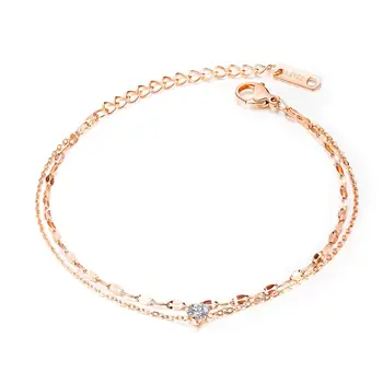SHOWTIME kpop stainless steel bracelet for women fashion crystal bracelets rose gold luxury chain gifts women bracelet 2020 new 
SHOWTIME kpop stainless steel bracelet for women fashion crystal bracelets rose gold luxury chain gifts women bracelet 2020 new
