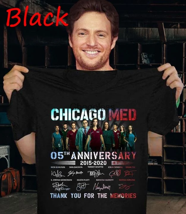 Новая рубашка с коротким рукавом из сериала Чикаго медид 2015-2020 |