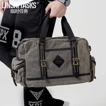 New Style Men Casual Handbag Canvas Men's Bag Shoulder Bag Korean-style Backpack Trendy Bag
New Style Men Casual Handbag Canvas Men's Bag Shoulder Bag Korean-style Backpack Trendy Bag