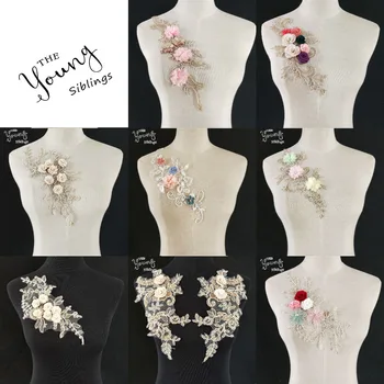 New Rose 3D Flower Fabric Collar Trim Bridal Wedding dress Accessories DIY Embroidery Lace Neckline Sewing Applique 1PCS Sell
New Rose 3D Flower Fabric Collar Trim Bridal Wedding dress Accessories DIY Embroidery Lace Neckline Sewing Applique 1PCS Sell