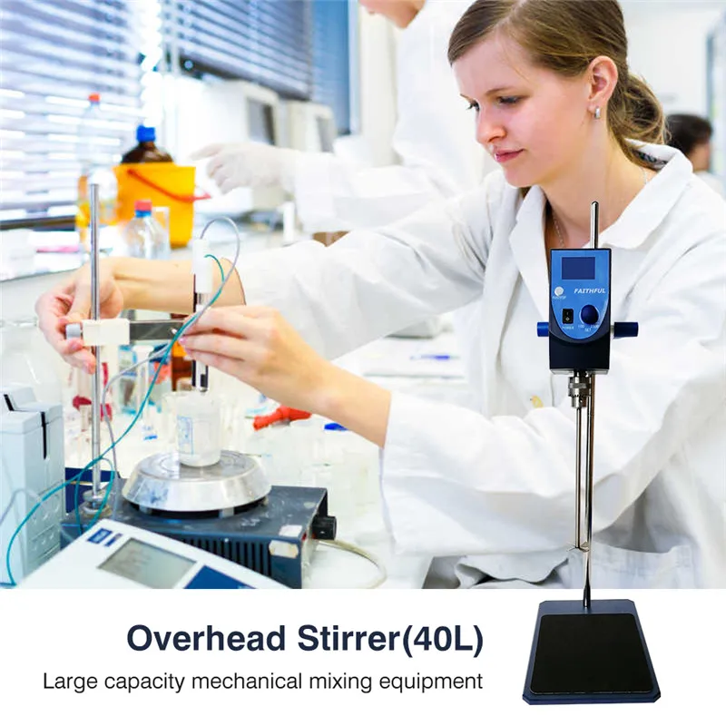 Digital Lab Overhead Mixer Electric Industrial Scientific Laboratory Equipments Liquid Stirrer 40L Large Capacity 100~2500RPM
Digital Lab Overhead Mixer Electric Industrial Scientific Laboratory Equipments Liquid Stirrer 40L Large Capacity 100~2500RPM