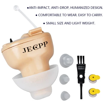 JECPP Hearing Aids Sound Amplifier Battery Powered Ear Hearing Aid with Storage Case Cleaning Brush for Adults & Seniors
JECPP Hearing Aids Sound Amplifier Battery Powered Ear Hearing Aid with Storage Case Cleaning Brush for Adults & Seniors