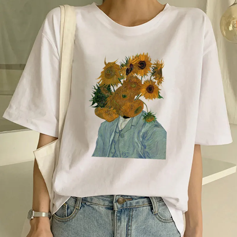 Funny Female T-shirt Van Gogh T Shirt Women Grunge Tshirt Spoof Harajuku Aesthetic 90s Female Ulzzang T-shirt Top Ropa Mujer
Funny Female T-shirt Van Gogh T Shirt Women Grunge Tshirt Spoof Harajuku Aesthetic 90s Female Ulzzang T-shirt Top Ropa Mujer