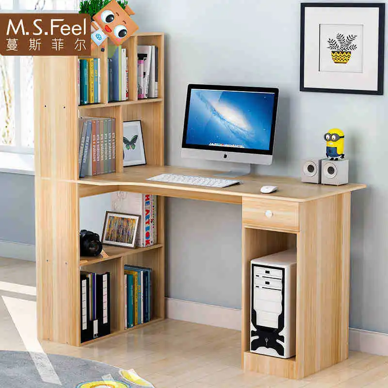 Man Patriarch Simple Computer Desk Desktop Table Household Desk Bookcase One-piece Office Desk Simple Students Writing Desk
Man Patriarch Simple Computer Desk Desktop Table Household Desk Bookcase One-piece Office Desk Simple Students Writing Desk