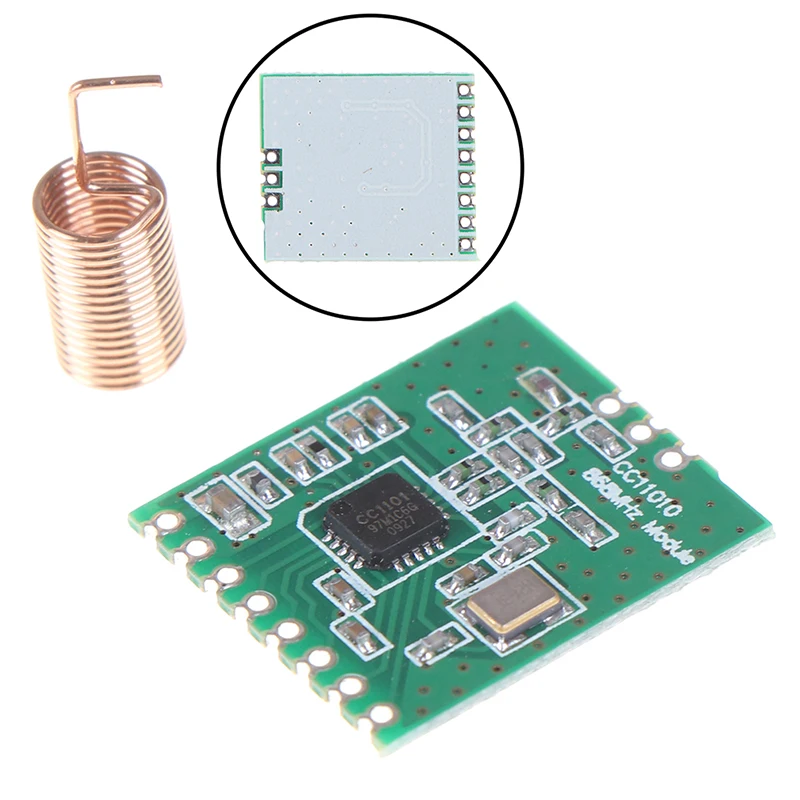 CC1101 Wireless Module Long Distance Transmission Antenna 868MHZ SPI Interface Low Power M115 For FSK GFSK ASK OOK MSK 64-byte
CC1101 Wireless Module Long Distance Transmission Antenna 868MHZ SPI Interface Low Power M115 For FSK GFSK ASK OOK MSK 64-byte