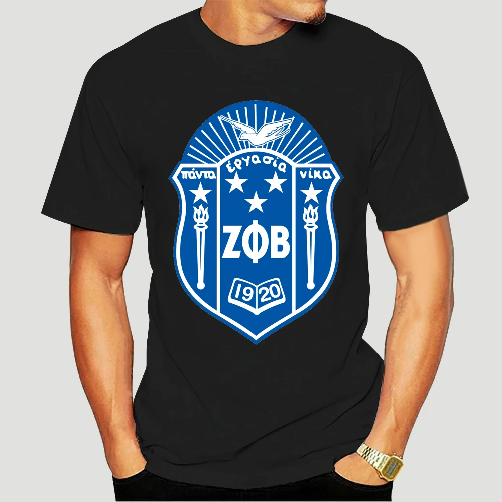 Мужские футболки Zeta Phi Beta Забавные с круглым вырезом и коротким рукавом