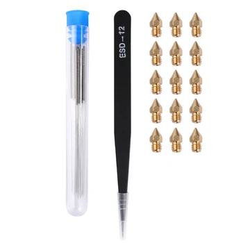 26pcs Nozzle Cleaning Kit Sturdy Durable Prime Nozzle Cleaner Cleaning Needle Tweezer for 3D Printer Cleaning
26pcs Nozzle Cleaning Kit Sturdy Durable Prime Nozzle Cleaner Cleaning Needle Tweezer for 3D Printer Cleaning