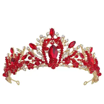 1pc Crystal Crown Bridal Rhinestone Headdress Fangle Crown (Red Diamond)
1pc Crystal Crown Bridal Rhinestone Headdress Fangle Crown (Red Diamond)