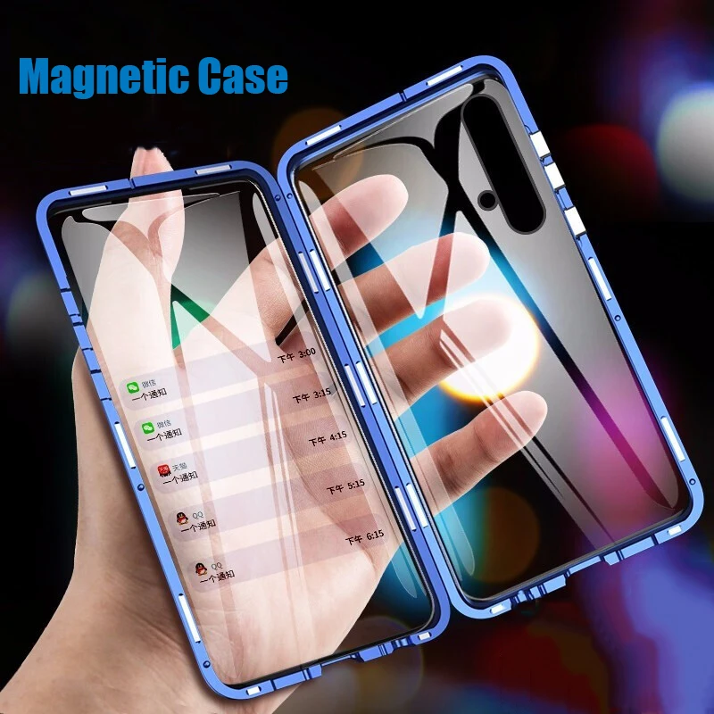 For Huawei Honor 20 Adsorption Magnetic Metal phone case for Huawei Honor 20 Pro Tempered Glass Magnet Cover on the Honor20
For Huawei Honor 20 Adsorption Magnetic Metal phone case for Huawei Honor 20 Pro Tempered Glass Magnet Cover on the Honor20