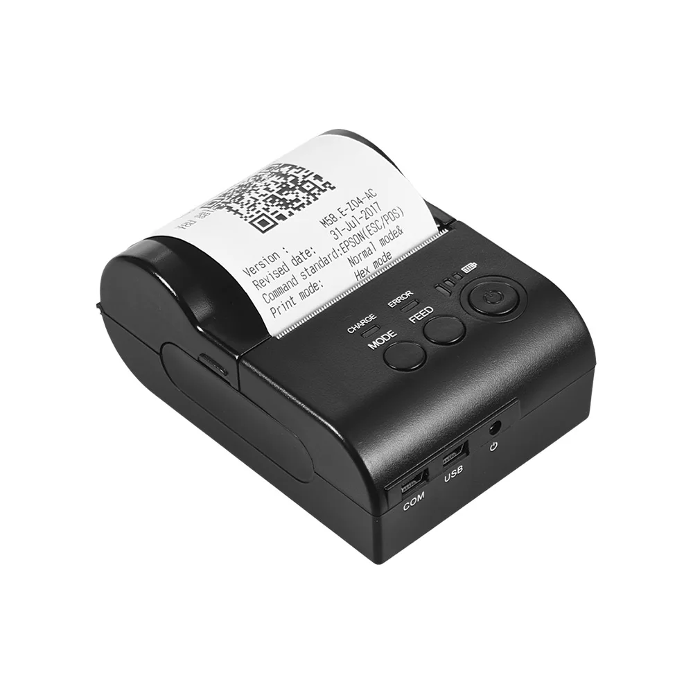 58mm Portable Mini BT Thermal Printer Receipt Bill Ticket High Speed Printing Compatible with ESC/POS Print Command
58mm Portable Mini BT Thermal Printer Receipt Bill Ticket High Speed Printing Compatible with ESC/POS Print Command