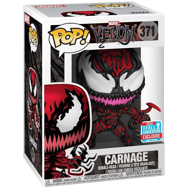 

funko POP venom cos Carnage 371 collection Vinyl Dolls Figure Model Toys For Children Christmas Gifts