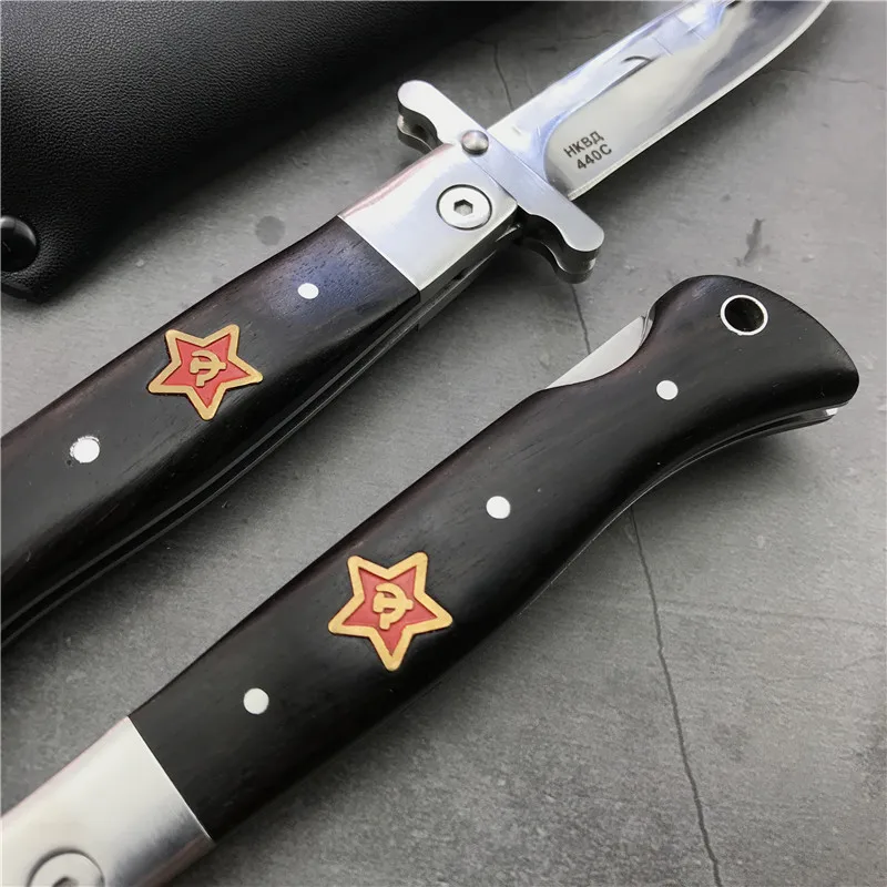 Ручной складной карманный нож Finka NKVD KGB для повседневного использования с
