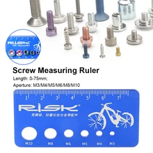 Bicycle Screw Measuring Caliper Titanium Alloy Bolt Nut Screw Thread Measuring Ruler M3/M4/M5/M6/M8/M10 Measurement Tool
Bicycle Screw Measuring Caliper Titanium Alloy Bolt Nut Screw Thread Measuring Ruler M3/M4/M5/M6/M8/M10 Measurement Tool