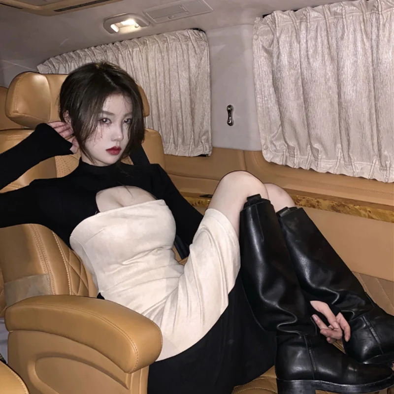 2020 autumn and winter new sexy temperament goddess fan design sense niche dress slim and thin split hip dress
2020 autumn and winter new sexy temperament goddess fan design sense niche dress slim and thin split hip dress