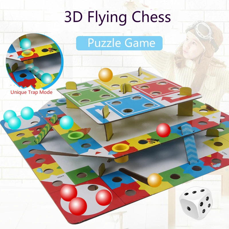 Assemble 3D Puzzle Flying Chess Parent-child Interactive Early Education Chess Intellectual Development Supplies Flying Chess
Assemble 3D Puzzle Flying Chess Parent-child Interactive Early Education Chess Intellectual Development Supplies Flying Chess