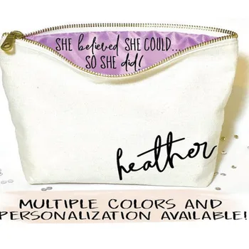 personalised bride Canvas makeup bag zipper pouches bridesmaid Cosmetic bags ,will you be my, customize brithday christmas gifts 
personalised bride Canvas makeup bag zipper pouches bridesmaid Cosmetic bags ,will you be my, customize brithday christmas gifts