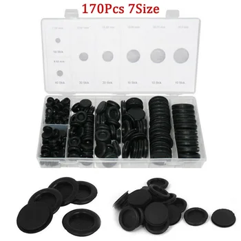 170pcs Black Rubber Grommet Firewall Hole Plug Retaining Ring Set Car Electrical Wire Gasket Kit For Cylinder Valve Water Pipe
170pcs Black Rubber Grommet Firewall Hole Plug Retaining Ring Set Car Electrical Wire Gasket Kit For Cylinder Valve Water Pipe
