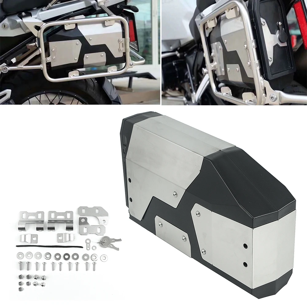 For BMW R1250GS/ADV R1200GS LC 2013-2019 All New Decorative Aluminum Box Toolbox Suitable for BMW side bracket 4.2 Liters
For BMW R1250GS/ADV R1200GS LC 2013-2019 All New Decorative Aluminum Box Toolbox Suitable for BMW side bracket 4.2 Liters