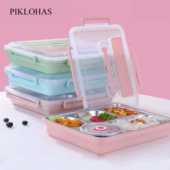 PIKLOHAS Lunch Box Stainless Steel Insulation Box Square Btudent Bento Box lunch Box For Office Worker Student
PIKLOHAS Lunch Box Stainless Steel Insulation Box Square Btudent Bento Box lunch Box For Office Worker Student