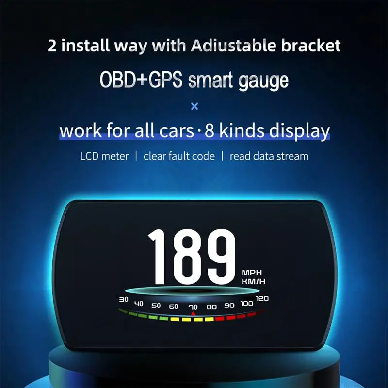 Driintel-P12 Head-Up Display Dual-Mode Dual-System OBD+GPS Car Diagnostic Tool Digital Instrument High-Definition Screen
Driintel-P12 Head-Up Display Dual-Mode Dual-System OBD+GPS Car Diagnostic Tool Digital Instrument High-Definition Screen