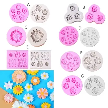 Mini Flower Silicone Cake Fondant Resin Molds Roses Flower Mold Daisy Flower Molds Small Flower Molds Jewelry Art Tools 
Mini Flower Silicone Cake Fondant Resin Molds Roses Flower Mold Daisy Flower Molds Small Flower Molds Jewelry Art Tools
