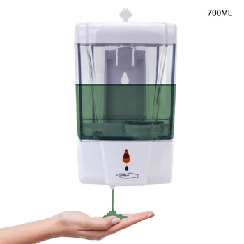700ml Soap Dispenser Battery Powered Wall-Mount Automatic IR Sensor Touch-free Kitchen Soap Lotion Pump for Kitchen Bathroom
700ml Soap Dispenser Battery Powered Wall-Mount Automatic IR Sensor Touch-free Kitchen Soap Lotion Pump for Kitchen Bathroom