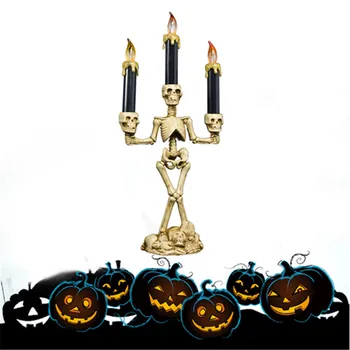 1Pc Halloween Skeleton Ghost Candles Holder Halloween Decoration Props 3 LED Candles Halloween Party Plastic Light Candles
1Pc Halloween Skeleton Ghost Candles Holder Halloween Decoration Props 3 LED Candles Halloween Party Plastic Light Candles