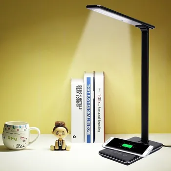 Quickly Wireless Charging LED Table Desk Lamp 48 Pcs LED Brightness Adjustable 4 Modes Eye-Protect Reading Lamp With Adapter
Quickly Wireless Charging LED Table Desk Lamp 48 Pcs LED Brightness Adjustable 4 Modes Eye-Protect Reading Lamp With Adapter