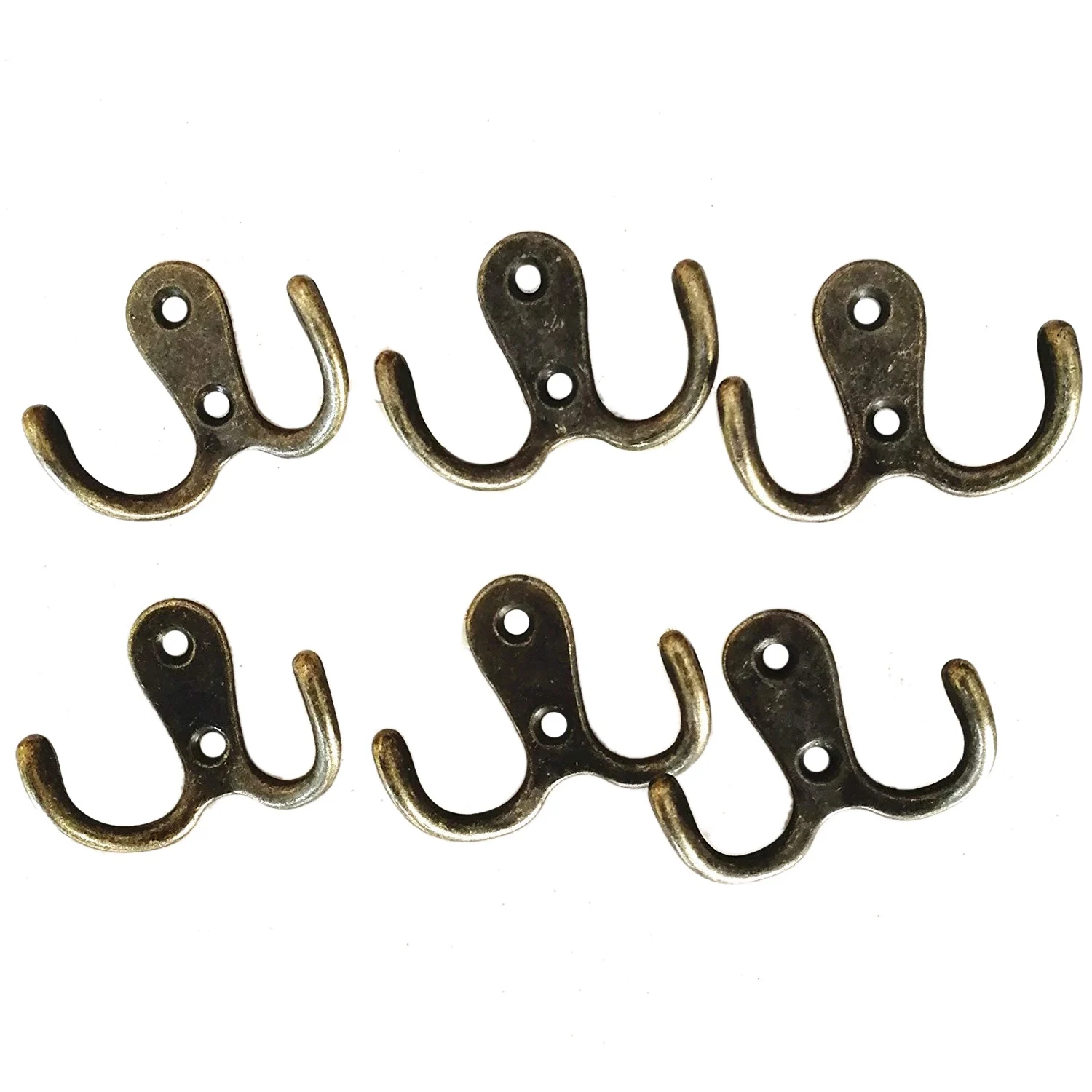 Hot Sale 20 Pieces Double Prong Robe Hook Rustic Hooks Retro Cloth Hanger with 40 Pieces Screws, Bronze Color
Hot Sale 20 Pieces Double Prong Robe Hook Rustic Hooks Retro Cloth Hanger with 40 Pieces Screws, Bronze Color