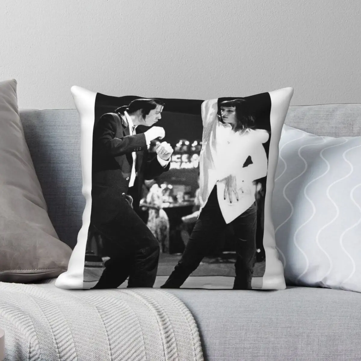 PULP FICTION DANCE Square Pillowcase Polyester Linen Velvet Pattern Zip Decor Pillow Case Room Cushion Case 45x45
PULP FICTION DANCE Square Pillowcase Polyester Linen Velvet Pattern Zip Decor Pillow Case Room Cushion Case 45x45