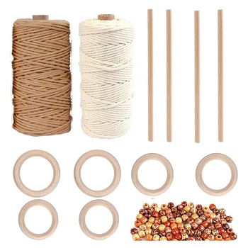 Macrame DIY Kit 218 Yards m Natural Macrame Rope Cotton Cord,DIY Plant Hanger Making
Macrame DIY Kit 218 Yards m Natural Macrame Rope Cotton Cord,DIY Plant Hanger Making