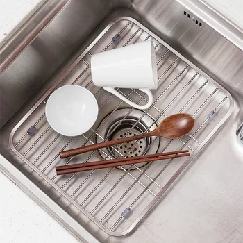 Stainless Steel Sink Drainer Rack Multifunctional Kitchen Fruit Vegetable Dish Drying Rack Kitchen Sink Protector Grid
Stainless Steel Sink Drainer Rack Multifunctional Kitchen Fruit Vegetable Dish Drying Rack Kitchen Sink Protector Grid