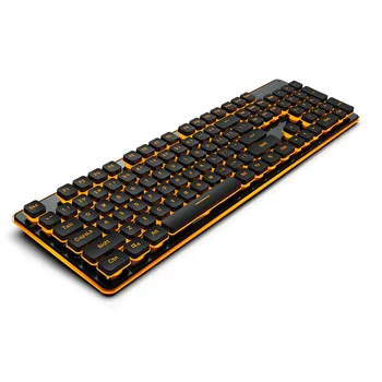 Gaming Keyboard Colorful LED Quiet Keyboard All-Metal Panel USB Wired Anti-ghosting Computer 104 Keys
Gaming Keyboard Colorful LED Quiet Keyboard All-Metal Panel USB Wired Anti-ghosting Computer 104 Keys
