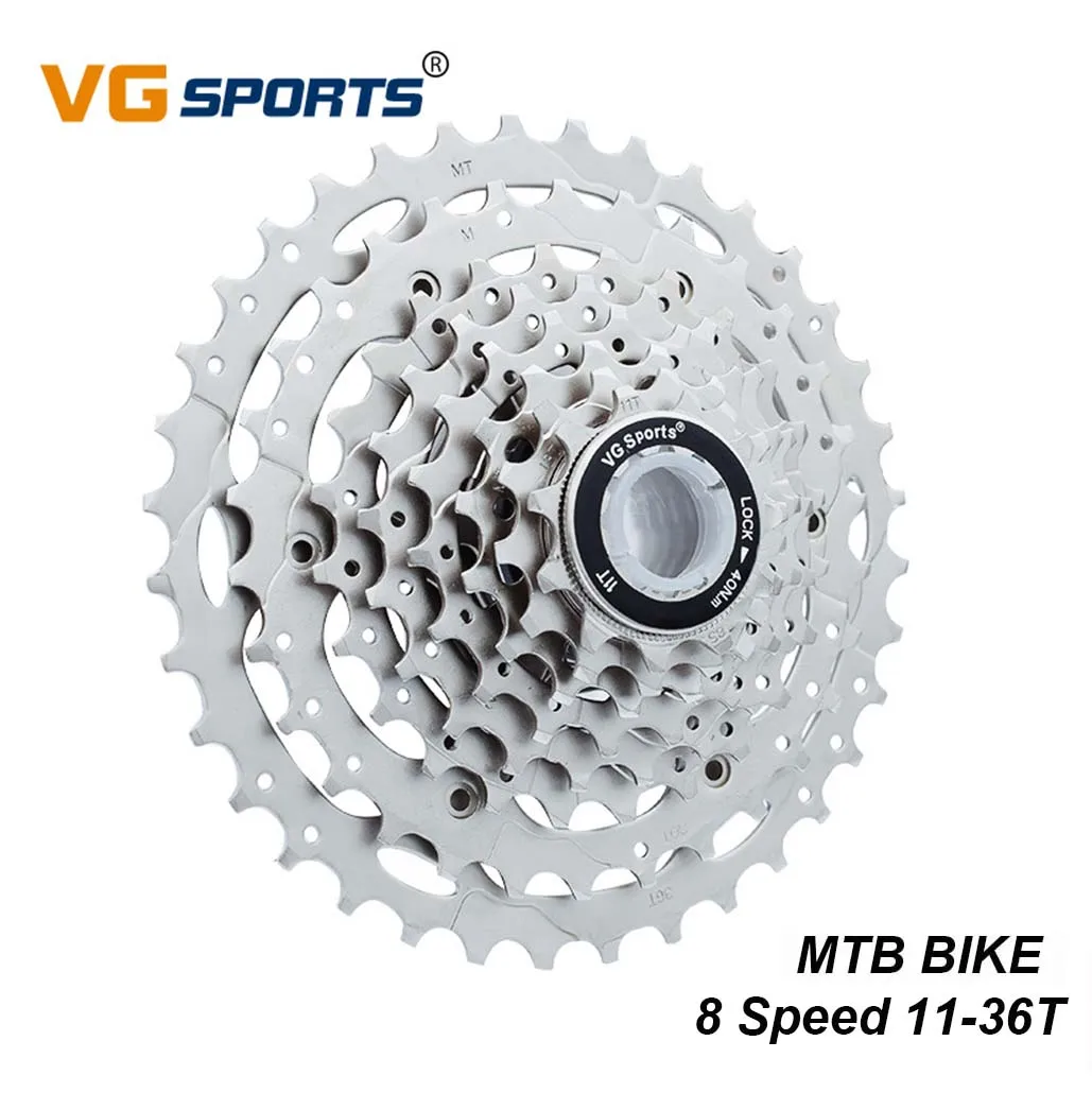 VG Sports 8 Speed 11-36T Bike Cassette MTB Mountain Bike Freewheel Silver Steel Sprocket Flywheel For Shimano Sram Bicycle Parts
VG Sports 8 Speed 11-36T Bike Cassette MTB Mountain Bike Freewheel Silver Steel Sprocket Flywheel For Shimano Sram Bicycle Parts