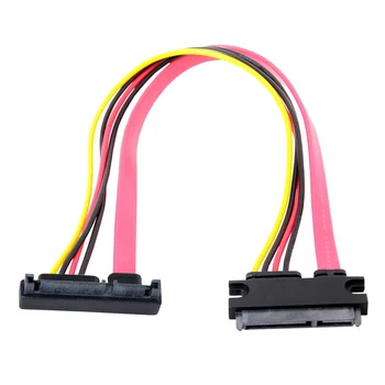 CY UP/Down Angled SATA III 3.0 7+15 22 Pin SATA Male to Female Data Power Extension Cable 30cm
CY UP/Down Angled SATA III 3.0 7+15 22 Pin SATA Male to Female Data Power Extension Cable 30cm