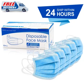 Drop shipping 50pcs Disposable Face Masks 3 Layes Anti-Pollution Mask Dust Protection Facemask One Time Mount Masks
Drop shipping 50pcs Disposable Face Masks 3 Layes Anti-Pollution Mask Dust Protection Facemask One Time Mount Masks