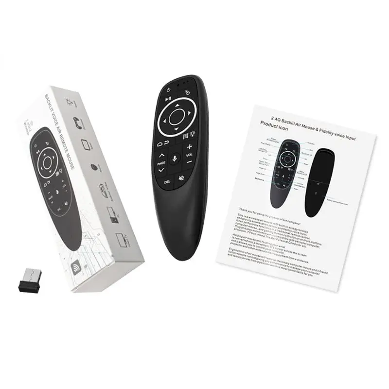 G10S Pro Voice Control Air Mouse with Gyro Sensing Remote Backlit for TV box PC U1JA
G10S Pro Voice Control Air Mouse with Gyro Sensing Remote Backlit for TV box PC U1JA