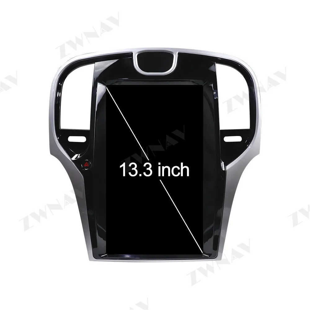 Мультимедийный плеер Tesla с Android 11 для Chrysler 300C 2013-2019 GPS-навигация видео аудио стерео