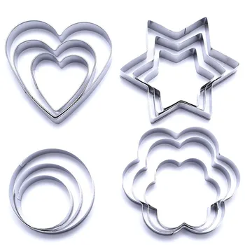 12 Pcs/Set Stainless Steel Cookie Cutter Set DIY Star/Heart/Flower Shaped 3D Biscuit Mold Pastry Cutters Slicers Baking Tools
12 Pcs/Set Stainless Steel Cookie Cutter Set DIY Star/Heart/Flower Shaped 3D Biscuit Mold Pastry Cutters Slicers Baking Tools