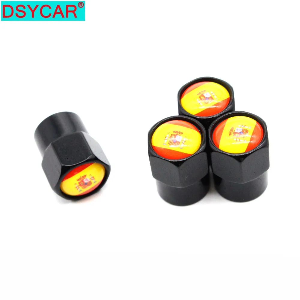 DSYCAR 4Pcs/Set Car Styling Aluminium Alloy/Copper Spain Flag Car Tire Valve Caps Wheel Tires Tire Stem Air Cap Airtight Covers
DSYCAR 4Pcs/Set Car Styling Aluminium Alloy/Copper Spain Flag Car Tire Valve Caps Wheel Tires Tire Stem Air Cap Airtight Covers