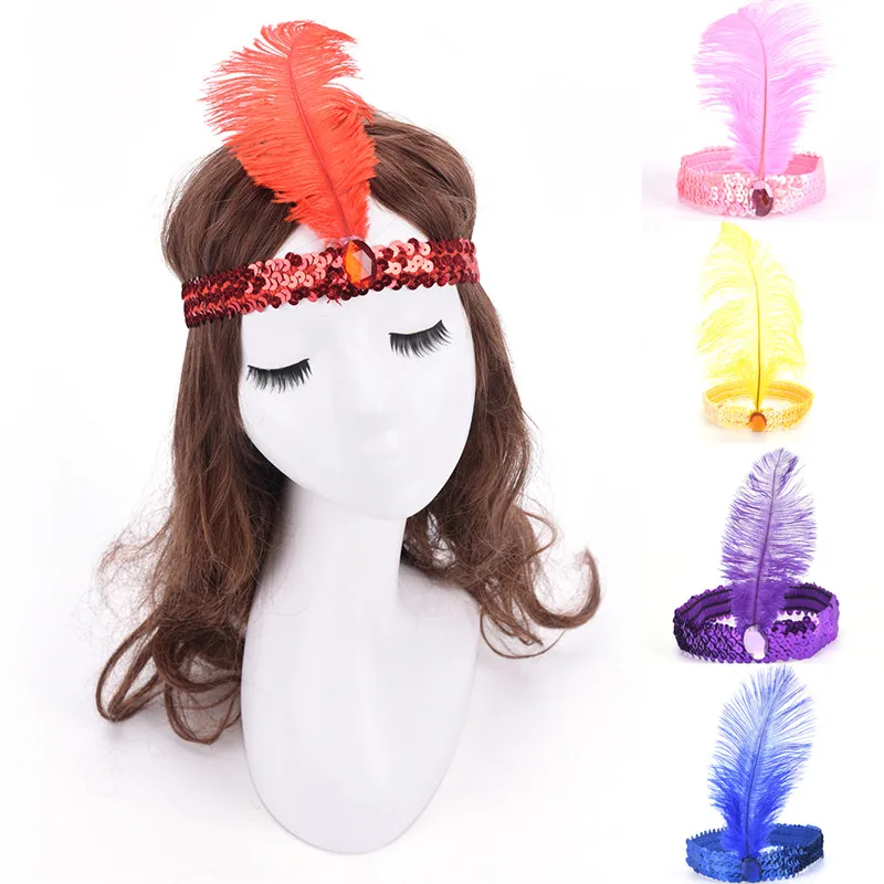 Women Head Band Beaded Sequin Flapper Feather Headband Headpiece Party Costume Headband Hair Accessories
Women Head Band Beaded Sequin Flapper Feather Headband Headpiece Party Costume Headband Hair Accessories