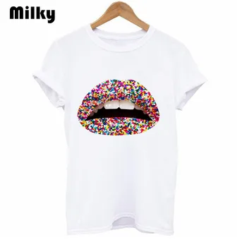 3D Sexy Colorful Lip Print T Shirt Women Short Sleeve O Neck Loose Tshirt 2020 Summer Fashion Women Tee Shirt Vogue Tops
3D Sexy Colorful Lip Print T Shirt Women Short Sleeve O Neck Loose Tshirt 2020 Summer Fashion Women Tee Shirt Vogue Tops