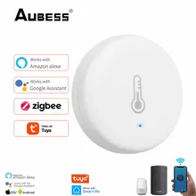 Aubess Zigbee Smart Temperature Humidity Sensor Indoor Hygrometer Thermometer Detector Support Alexa Google Smart Life Security
Aubess Zigbee Smart Temperature Humidity Sensor Indoor Hygrometer Thermometer Detector Support Alexa Google Smart Life Security